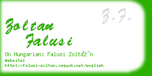 zoltan falusi business card